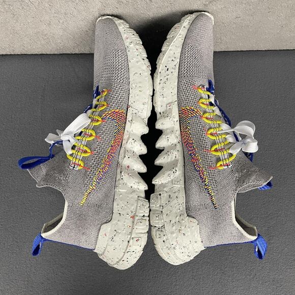 Nike Space Hippie 01 Shoes Mens Size 14 Gray Blue Crater Foam Flyknit Sneakers - Picture 10 of 12